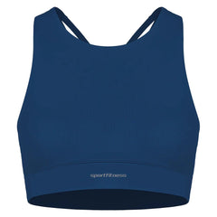 Top Sin Mangas Mujer Cheer Sportfitness Azul Oscuro