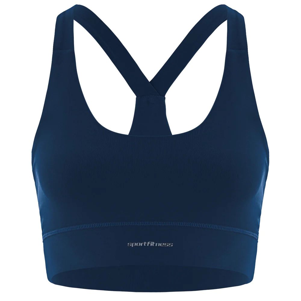 Top Sin Mangas Mujer Bonny Sportfitness Azul Oscuro