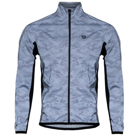 Chaqueta Ciclismo Hombre GW Camuflaje Reflective Gris