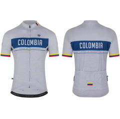 Jersey Ciclismo M/C Hombre GW Colombia Escaladores Gris