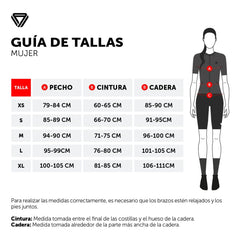 Enterizo de Ciclismo Mujer GW Living Gris