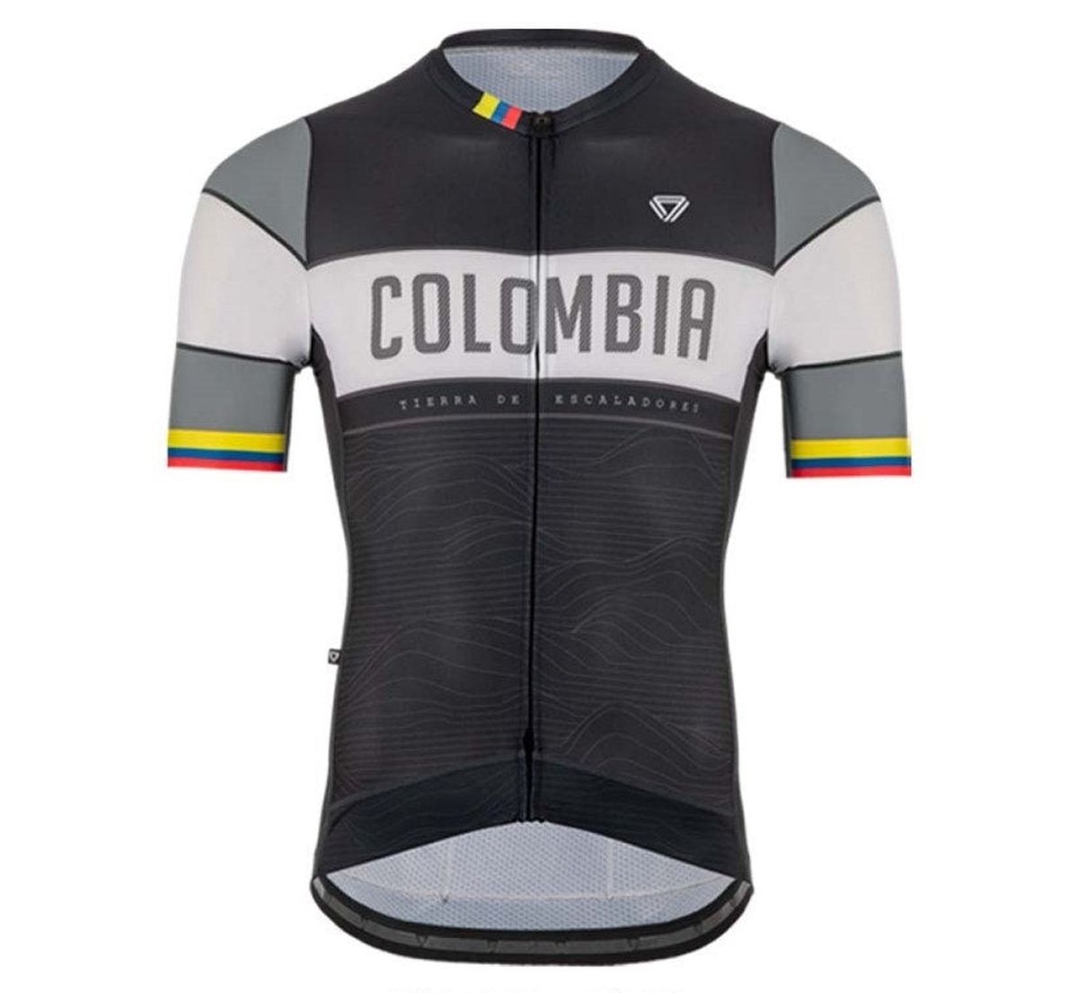 Jersey Ciclismo M/C Hombre GW Colombia Negro Gris