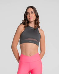 Top Sin Mangas Mujer Oliver Sportfitness Gris