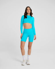 Top Manga Larga Mujer Snoop Sportfitness Azul