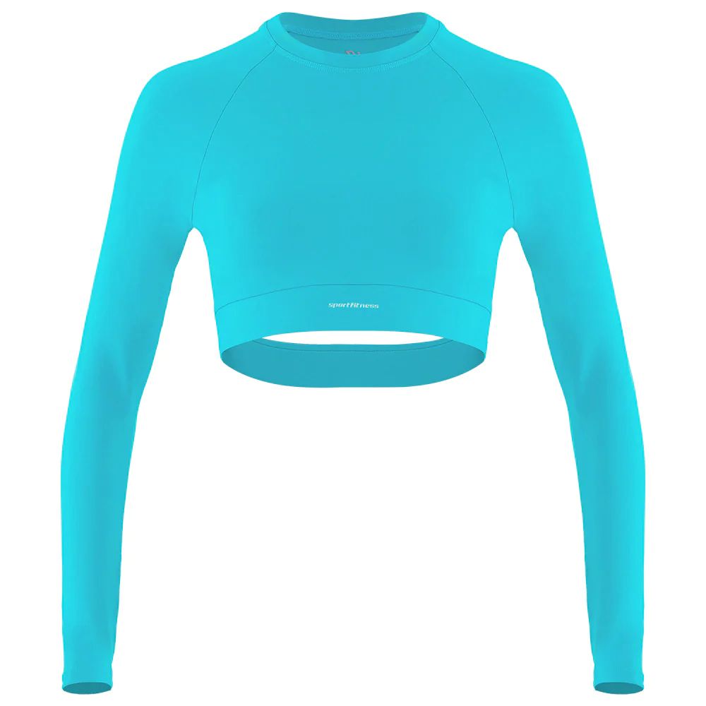 Top Manga Larga Mujer Snoop Sportfitness Azul