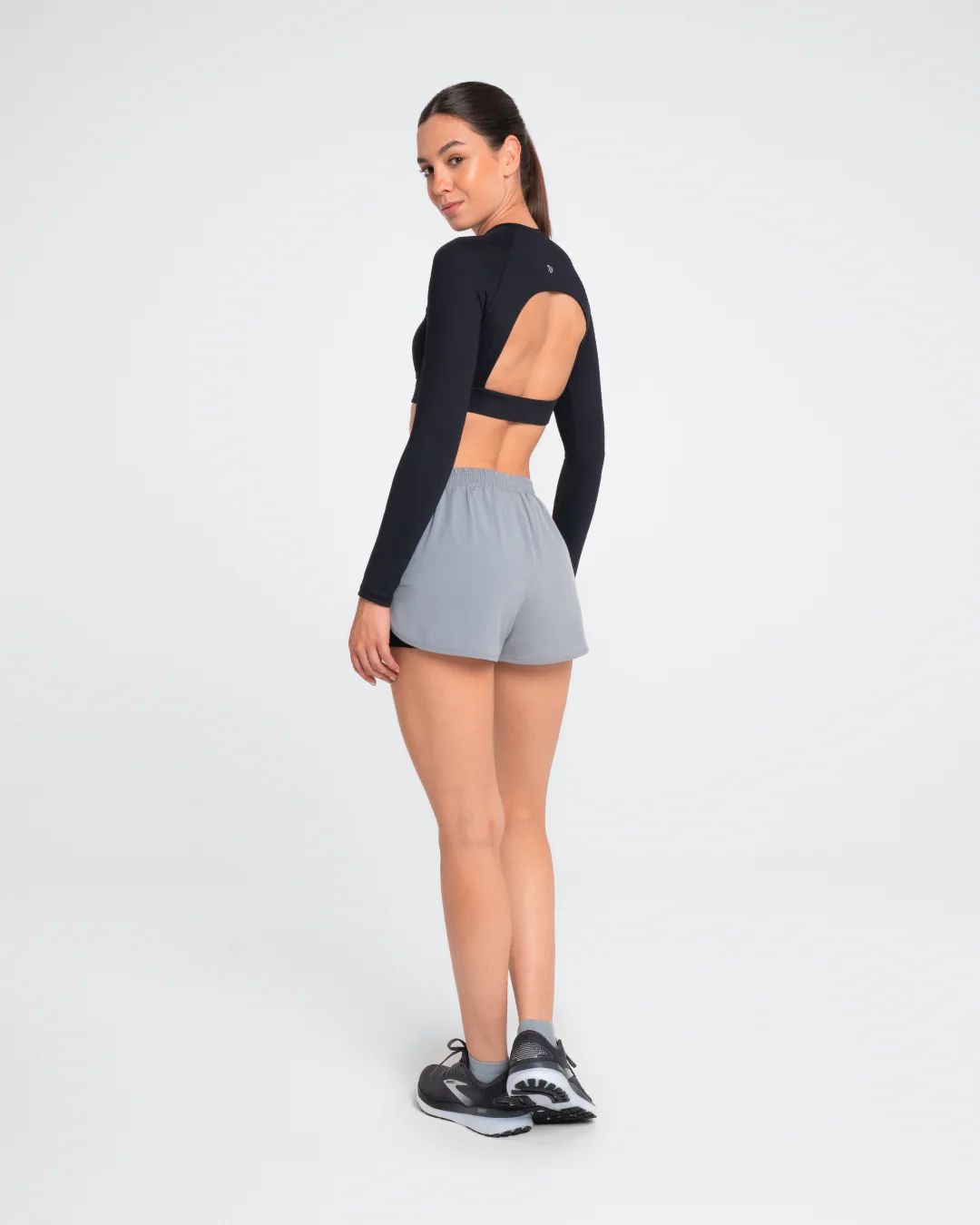 Short Corto Mujer Cute Sportfitness Negro/Gris