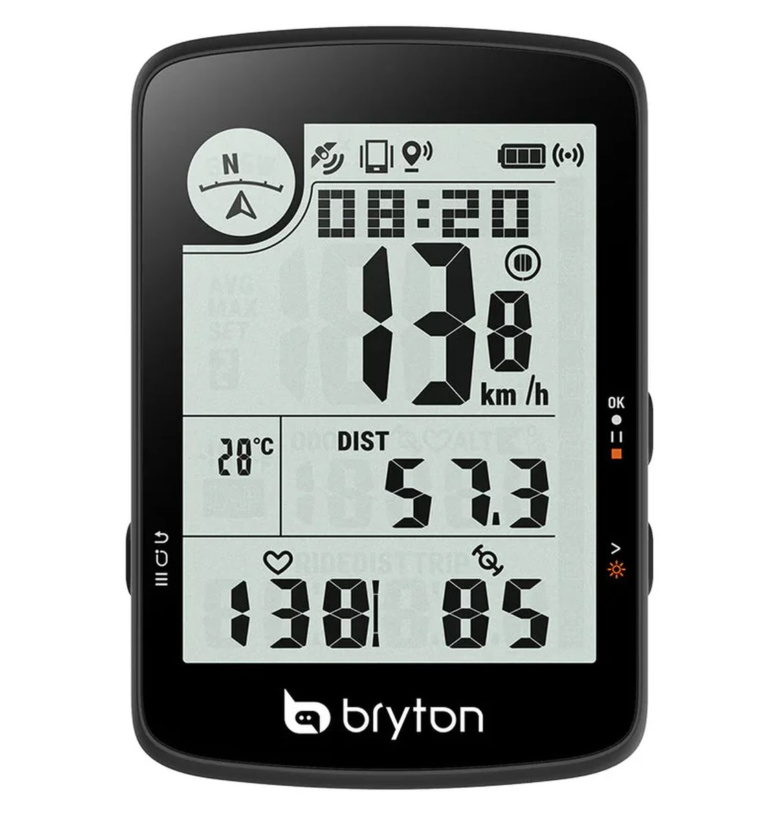 Ciclocomputador Bryton Rider 17 + Sensor de Cadencia