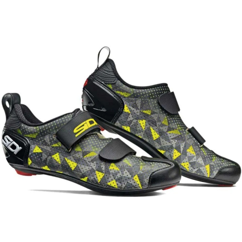 Zapatilla Ciclismo Ruta SIDI T-5 Air Grigio Giallo Nero