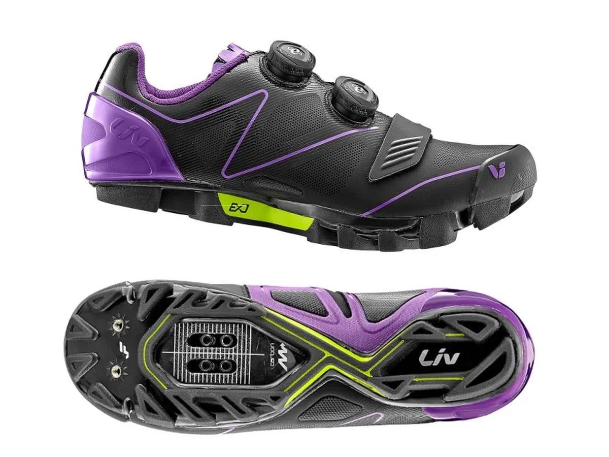 Zapatillas de Ciclismo MTB Liv Tesca Negro/Morado