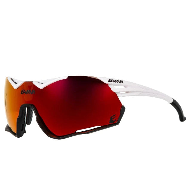 Gafas de Ciclismo Eassun Challenge Matte White-BLK Spoiler/R