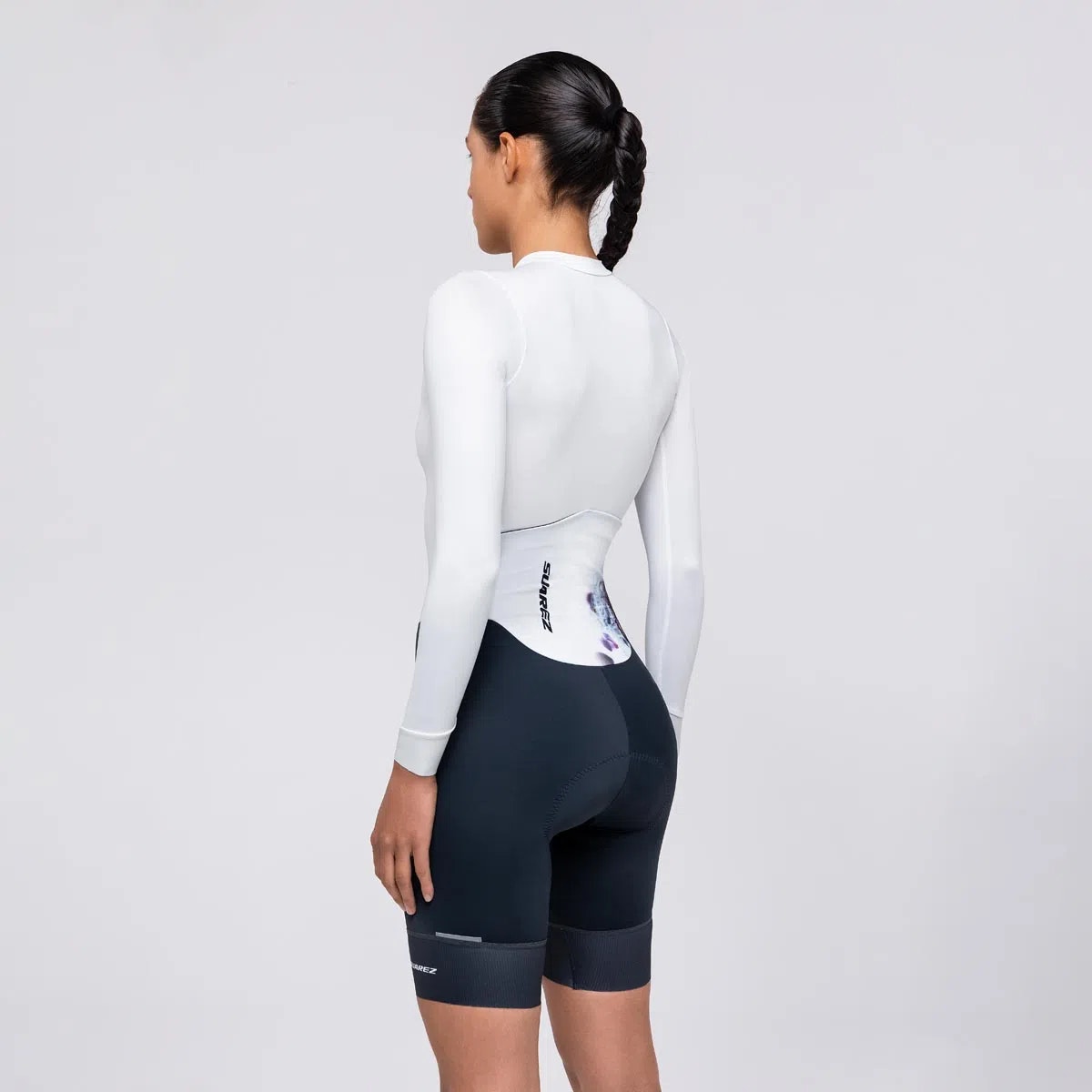 Enterizo de Ciclismo Suarez Mujer M/L Vortex White Explosion