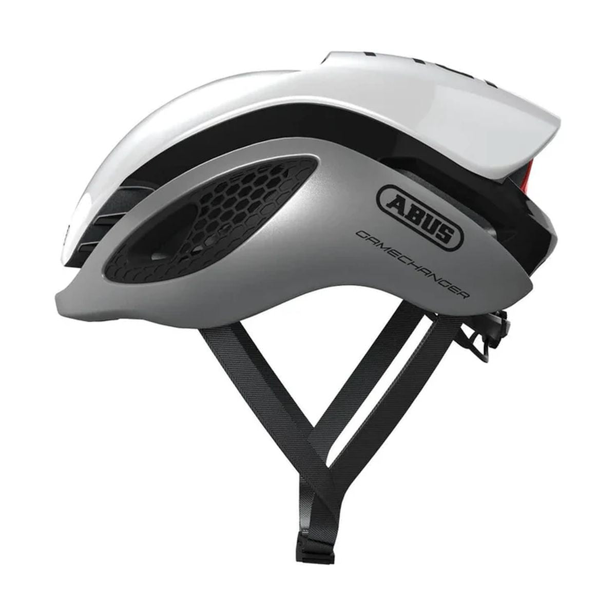 Casco de Ciclismo Abus GameChanger Blanco/Gris