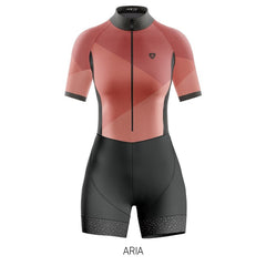 Enterizo de Ciclismo Mujer GW Sense Rojo