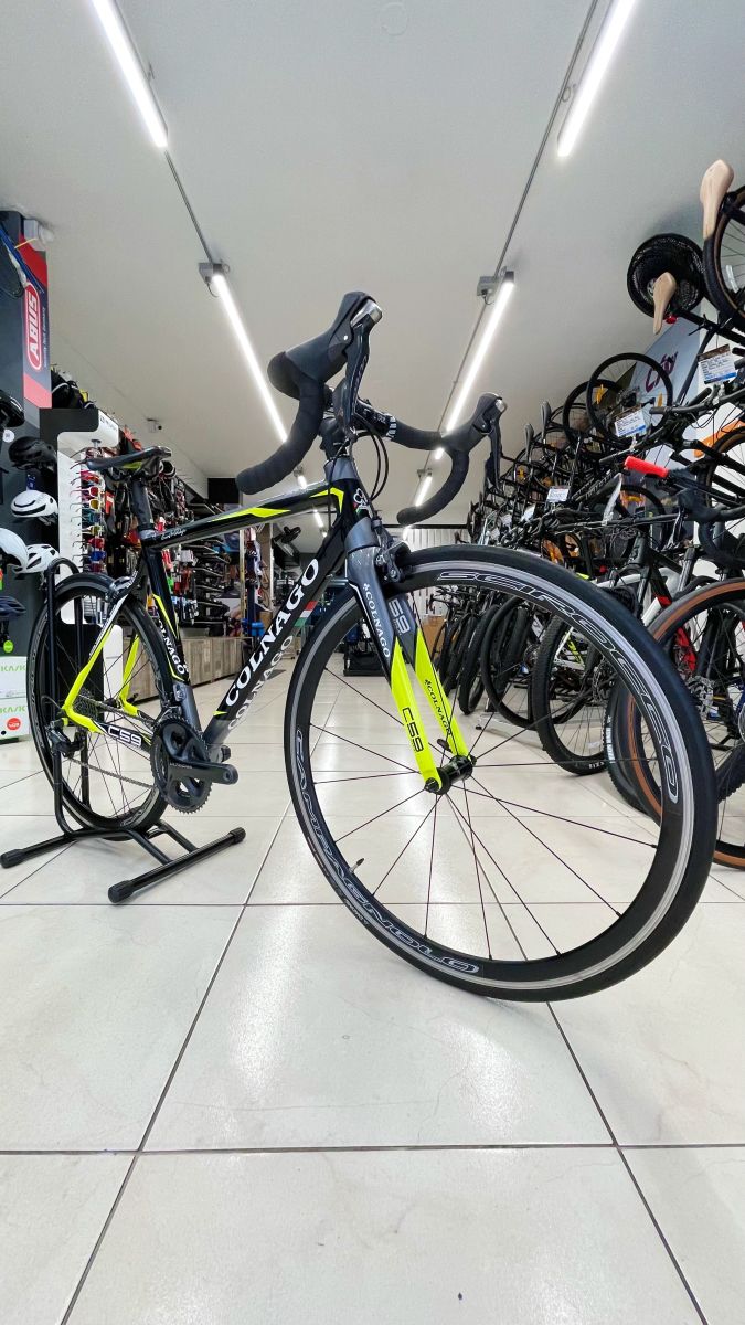 Bicicleta Ruta Colnago Usada C59 Carbono Negro/Amarilla