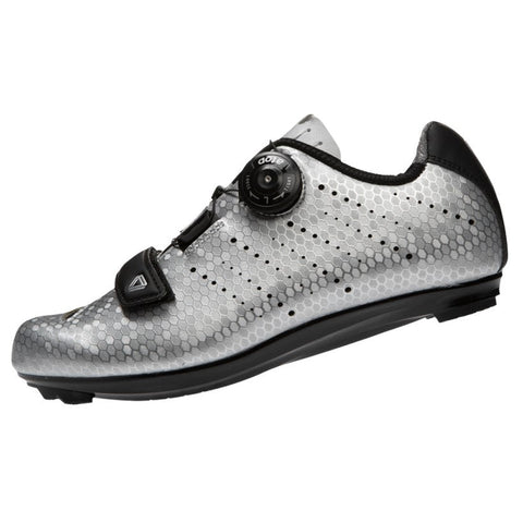 Zapatilla Ciclismo Ruta GW Snake Plata