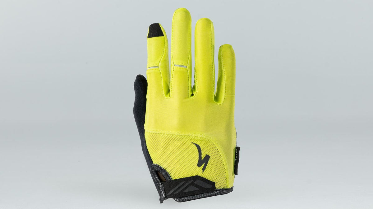 Guantes Specialized LF Body Geometry Dual Gel Verde Fluro