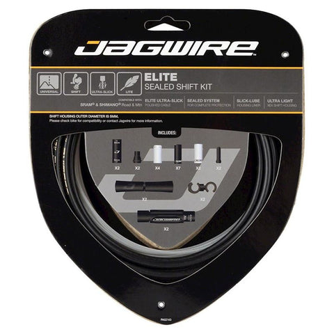 Kit Funda y Guaya de Cambios Jagwire Elite Sellado 2X Negro