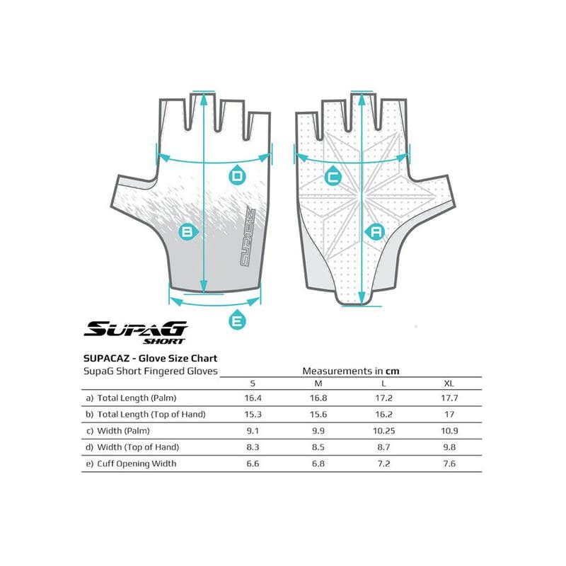 Guantes Ciclismo Supag Sf Neon Azul/Ice Azul