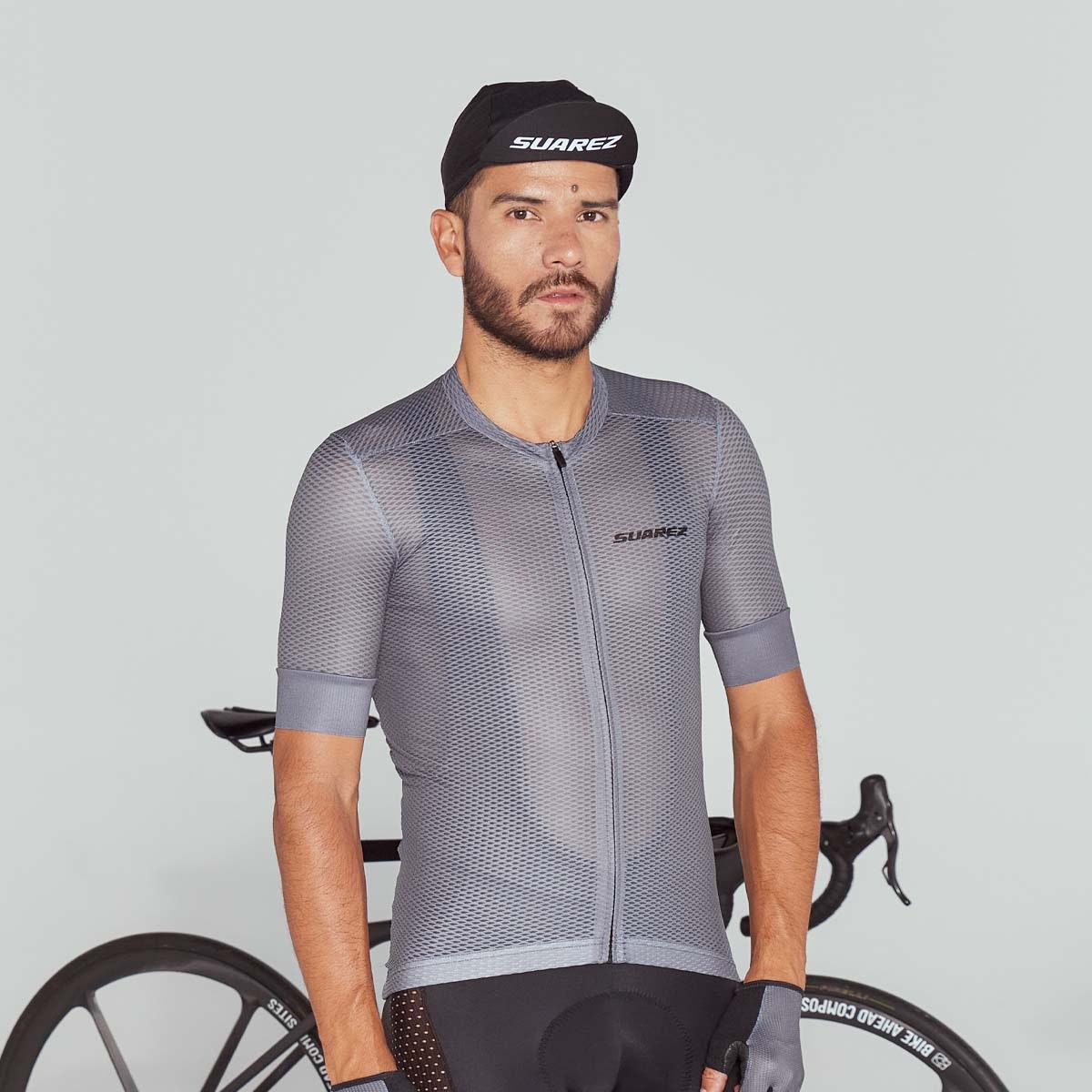 Jersey Ciclismo M/C Hombre Suarez Balance Gray Indoor