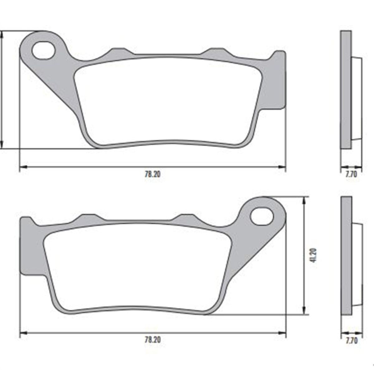 Pastillas Freno Fras-Le Dominar Gixxer250 KTM Ns200 Trasera