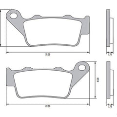 Pastillas Freno Fras-Le Dominar Gixxer250 KTM Ns200 Trasera