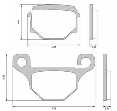 Pastillas Freno Fras-Le Suzuki GN 125 2019 Delantera