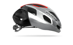 Casco Ciclismo Rudy Project STRYM GREY METALLIC-Red FLUO