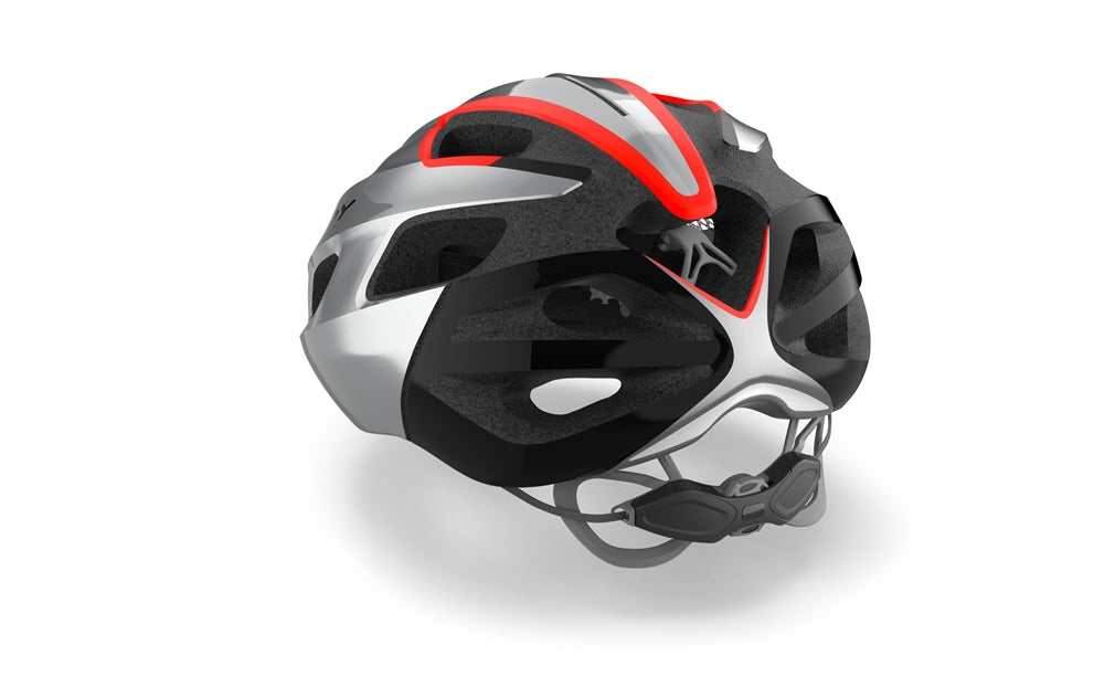 Casco Ciclismo Rudy Project STRYM GREY METALLIC-Red FLUO