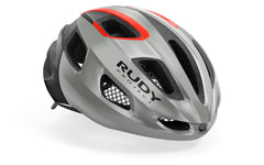 Casco Ciclismo Rudy Project STRYM GREY METALLIC-Red FLUO