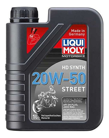 Aceite Moto Liqui Moly Motor 4T 20W50 HD Sintético 1L