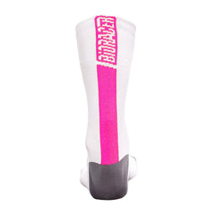 Medias Ciclismo Bioracer Summer White Fluo Pink