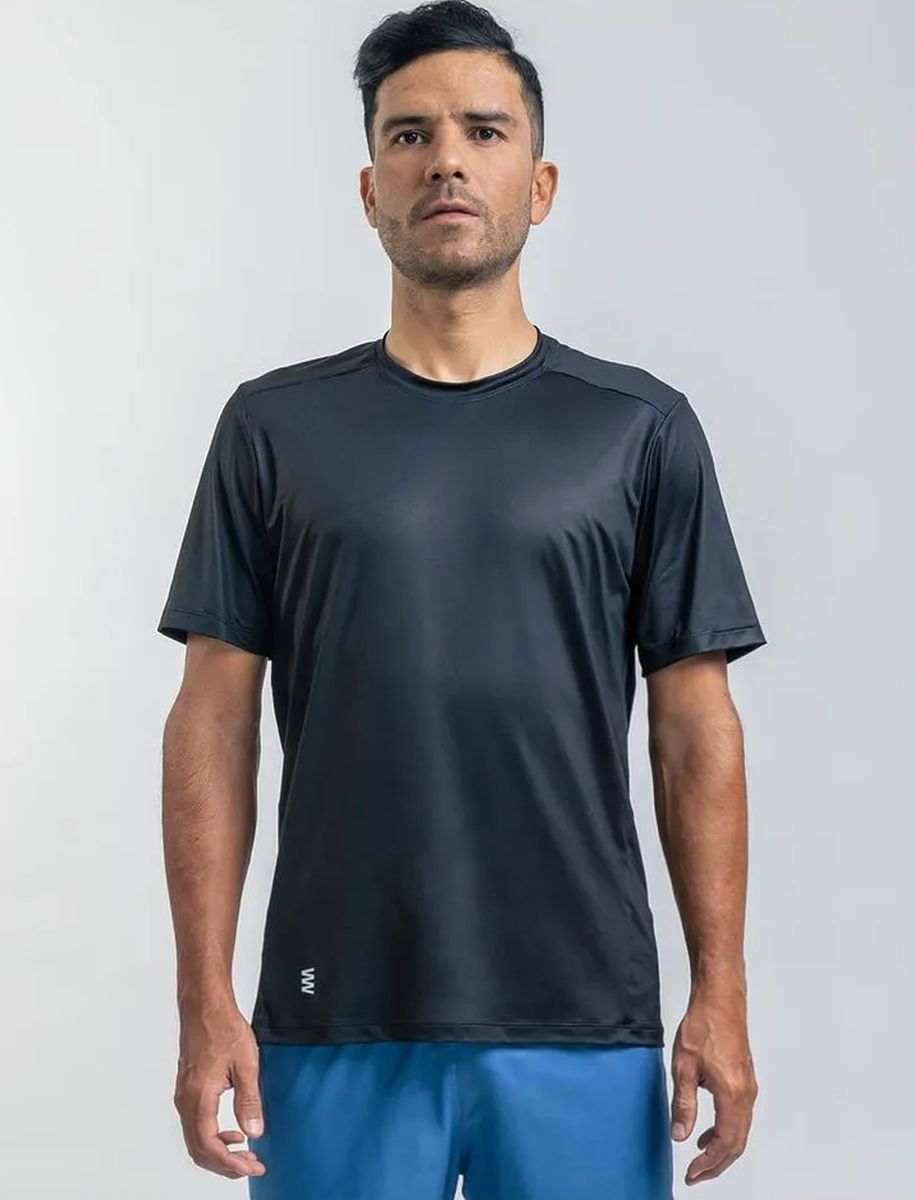 Camiseta Running M/C Hombre Suarez Breeze Black