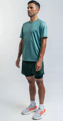 Short Running Hombre Suarez Hybrid Dark Green