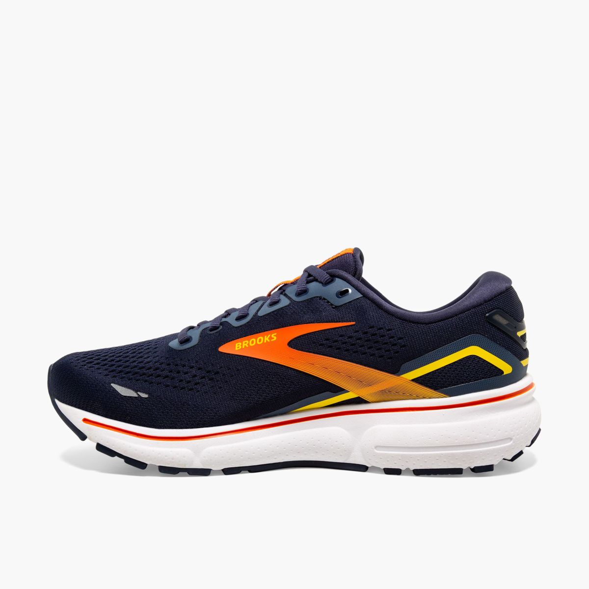 Tenis Brooks Ghost 15 Hombre Peacoat/Red/Yellow