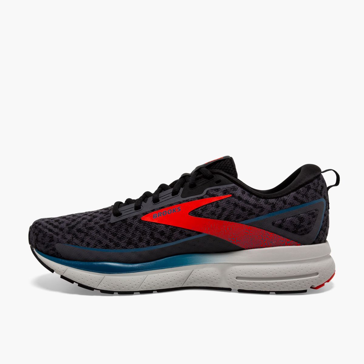 Tenis BrooksTrace 3 Forged Hombre Perla/Rojo/Azul