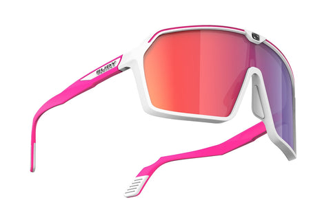 Gafas Ciclismo RudyProject Spinshield WhitePink fluo Mat Red