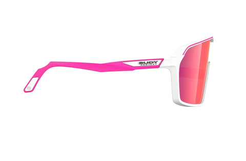 Gafas Ciclismo RudyProject Spinshield WhitePink fluo Mat Red