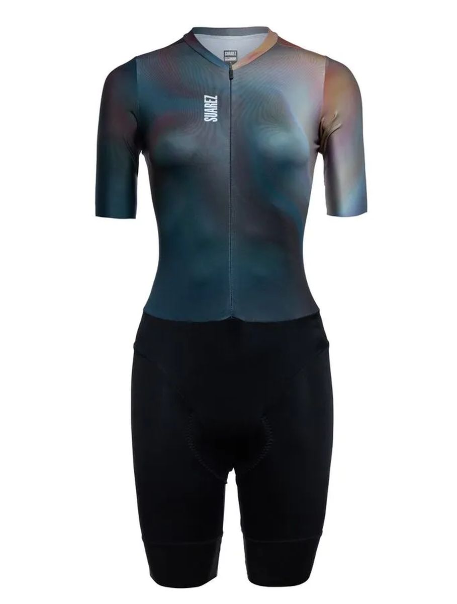 Enterizo de Ciclismo Mujer M/C Suarez Vortex Iris Black