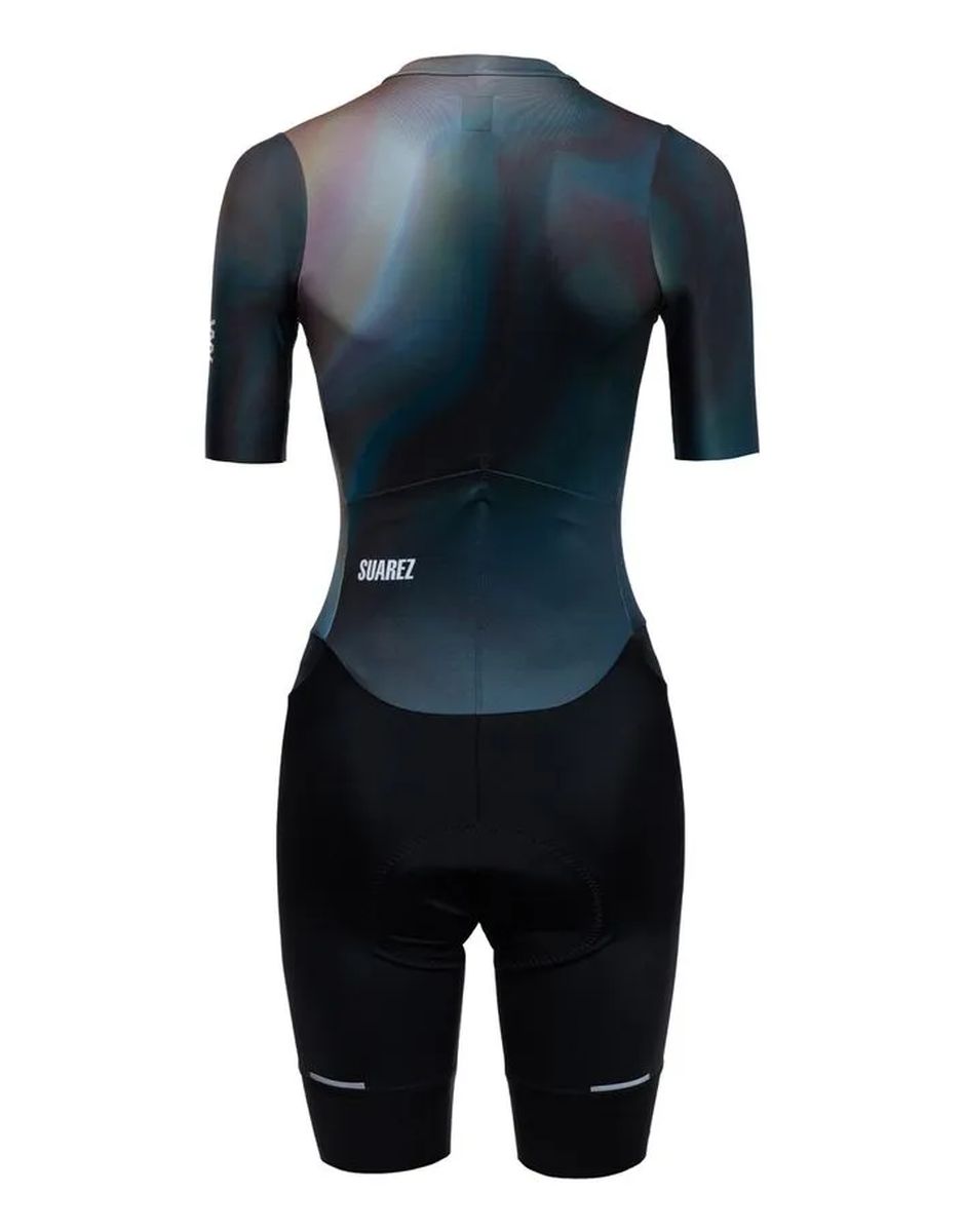 Enterizo de Ciclismo Mujer M/C Suarez Vortex Iris Black