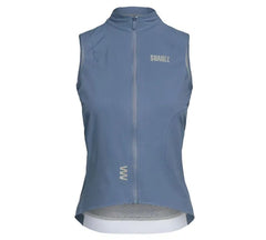 Chaleco Cortavientos de Ciclismo Mujer Barrier Indigo Blue