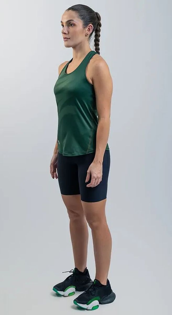 Camiseta Running M/S Mujer Suarez Breeze Green