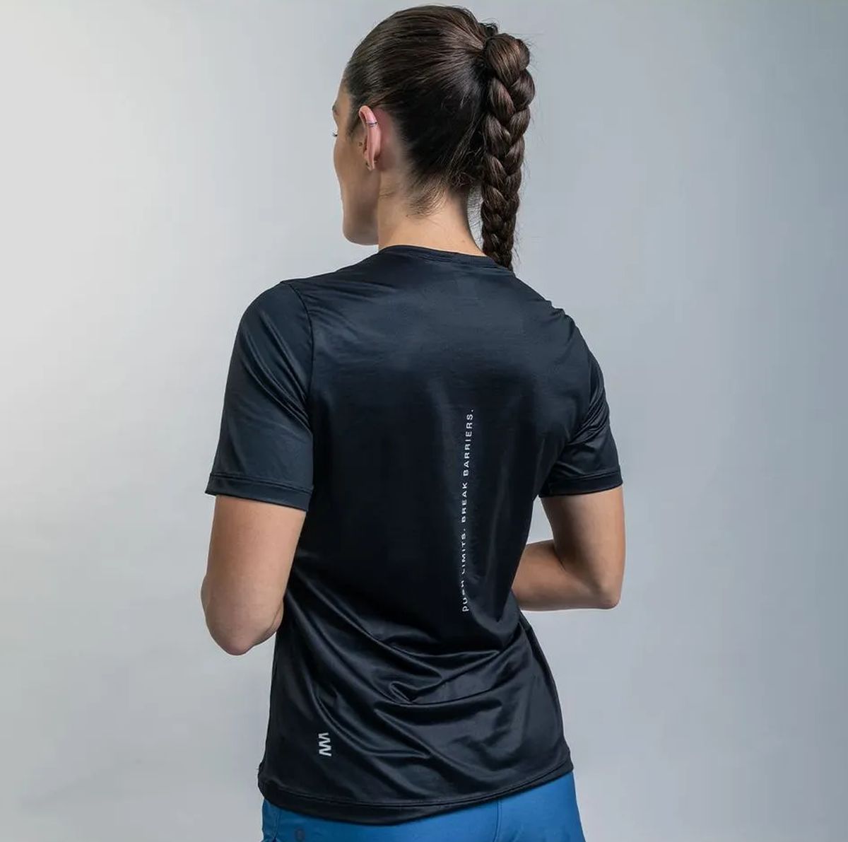 Camiseta Running M/C Mujer Suarez Breeze Black C.M