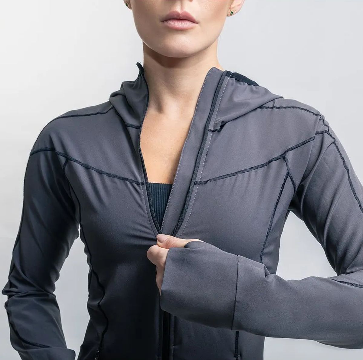 Chaqueta Running Mujer Suarez Balance Gray