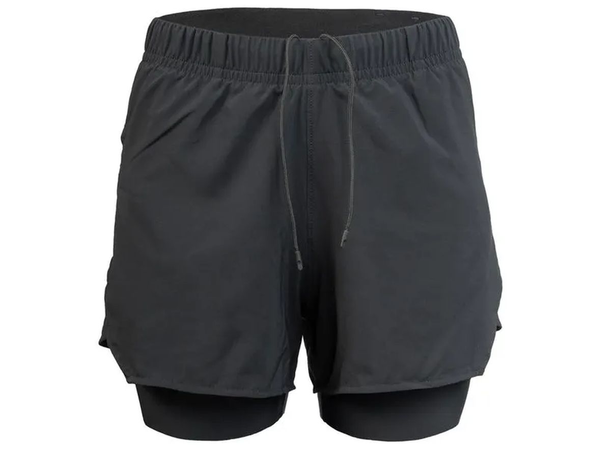 Short Running Mujer 2 en 1 Suarez Hybrid Black