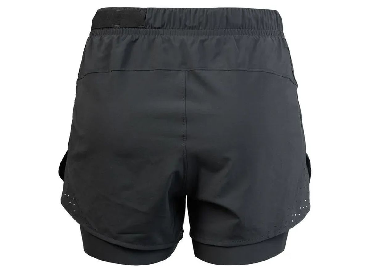 Short Running Mujer 2 en 1 Suarez Hybrid Black