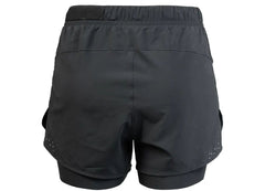 Short Running Mujer 2 en 1 Suarez Hybrid Black