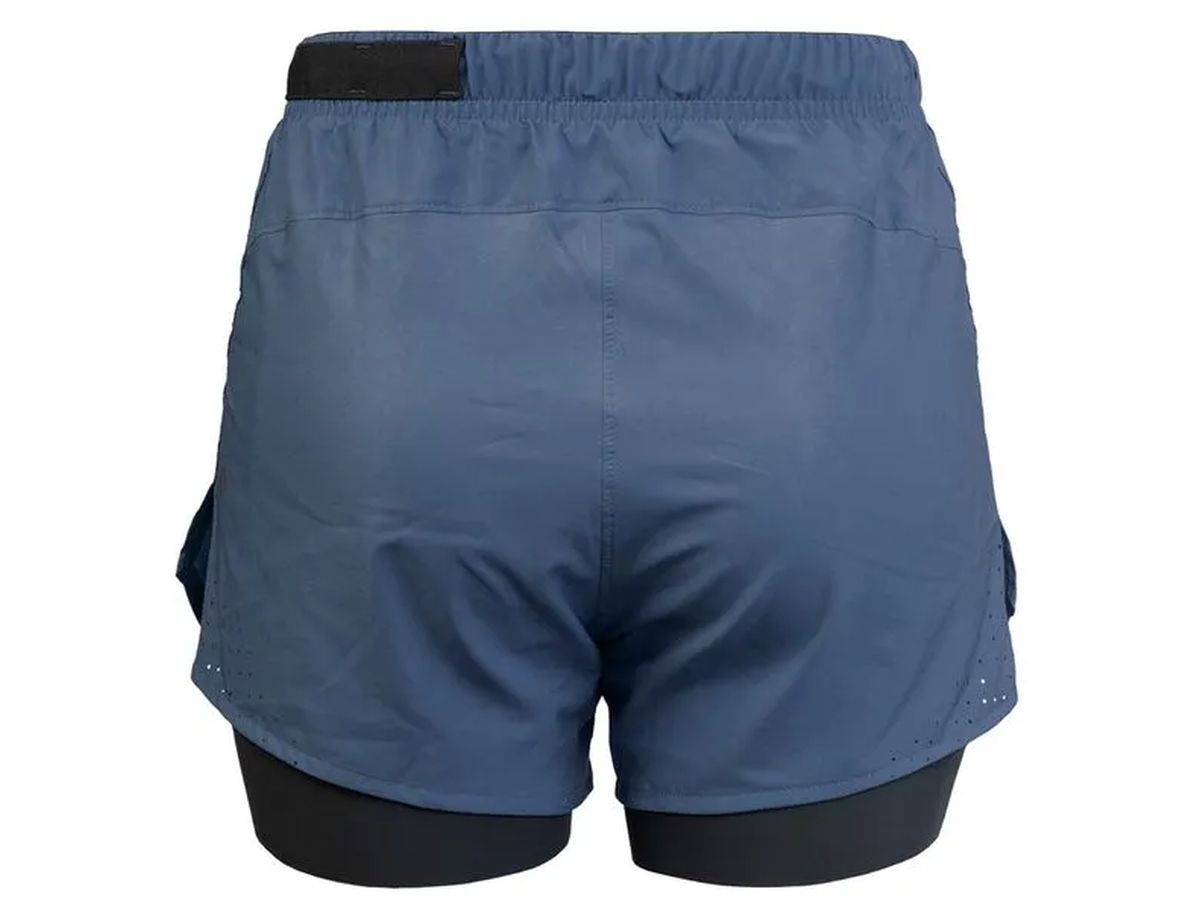 Short Running Mujer 2 en 1 Suarez Hybrid Blue