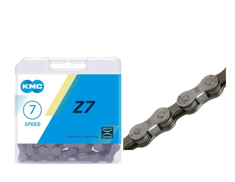 Cadenilla KMC 1/2X3/32 114L Z7 7 Vel Marron - CYCLEWEAR Tienda de Ciclismo